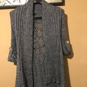 BCBGMaxAzria Blue Cardigan